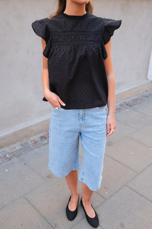 Kath Lange Denim Shorts - Light Blue Denim