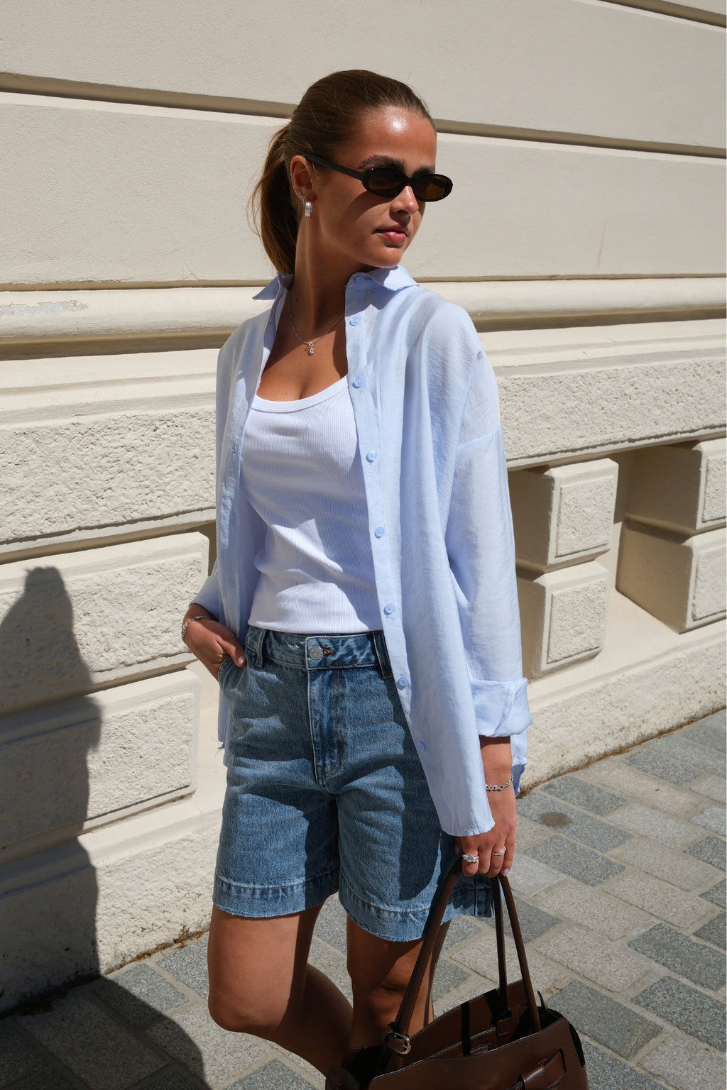 Mia Skjorte - Himmelblå