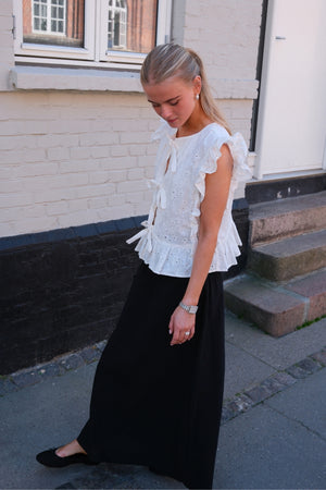 Linn Smock Ancle Skirt - Sort