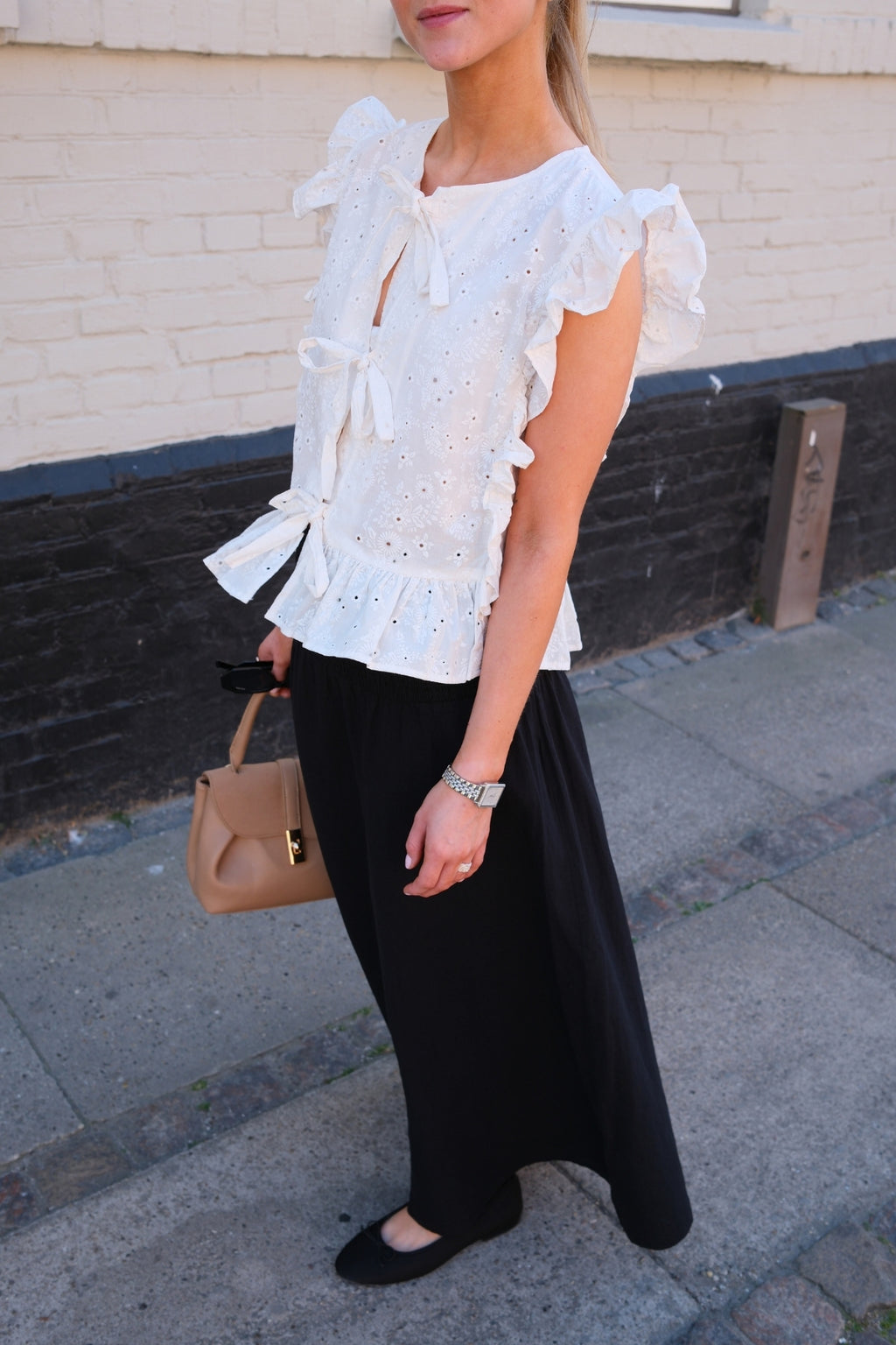 Linn Smock Ancle Skirt - Sort