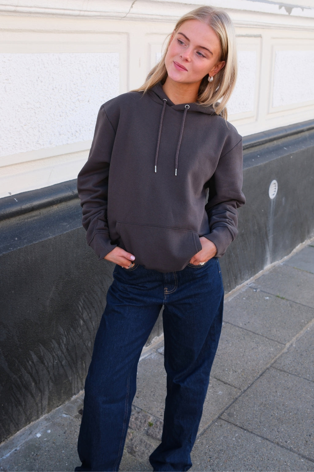 Sweatshirt Hoodie - Mørkegrå