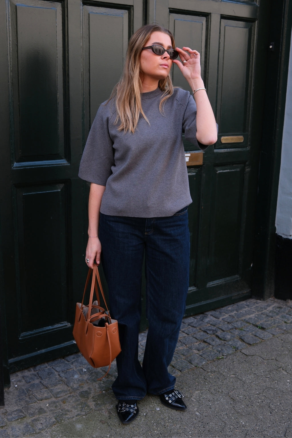 Reynard 2/4 Strik Pullover - Medium Grå Melange