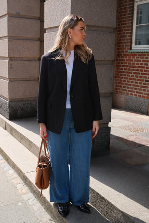 Frame Lisa Wide Pants - Light Blue Denim