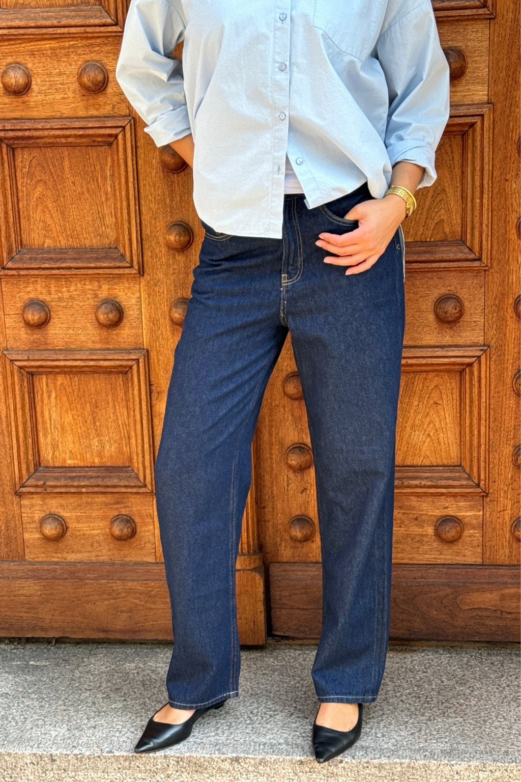 De Originale Performance Wide Jeans - Dark Blue Denim