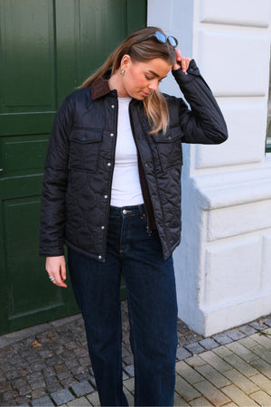 Ella Quiltet Jacket - Sort