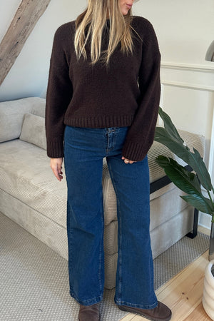 Miley Wide Jeans - Mellemblå