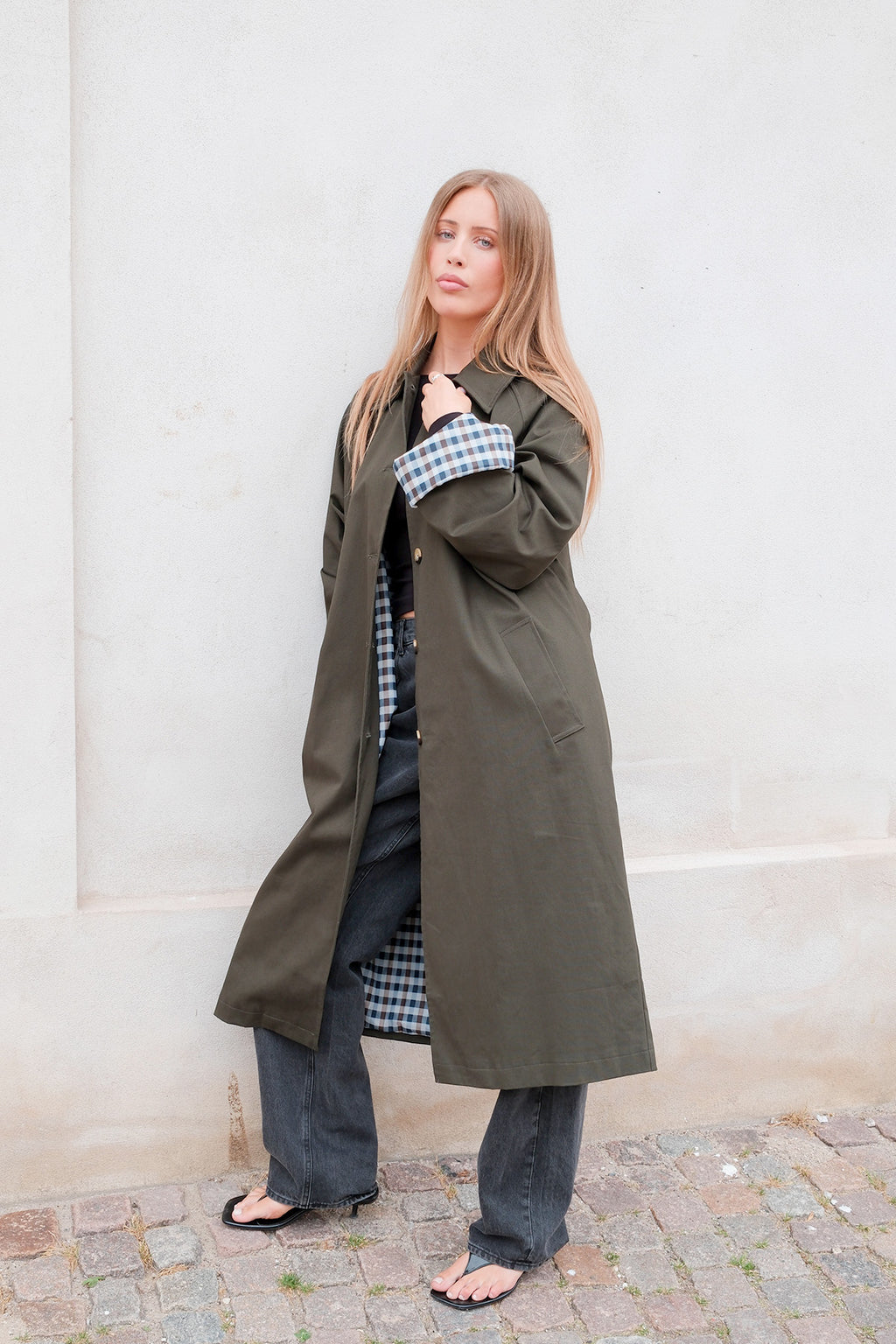 Livia Trenchcoat - Olivengrøn