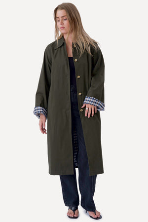 Livia Trenchcoat - Olivengrøn