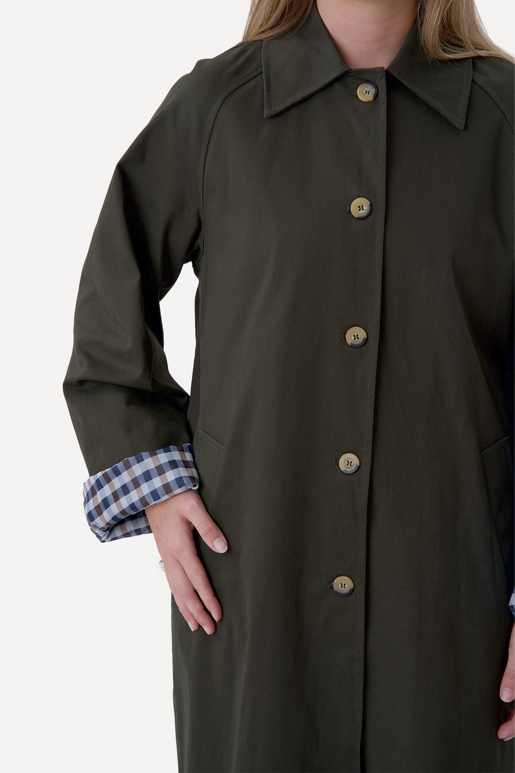 Livia Trenchcoat - Olivengrøn