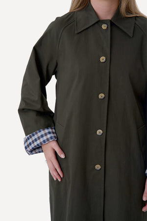 Livia Trenchcoat - Olivengrøn