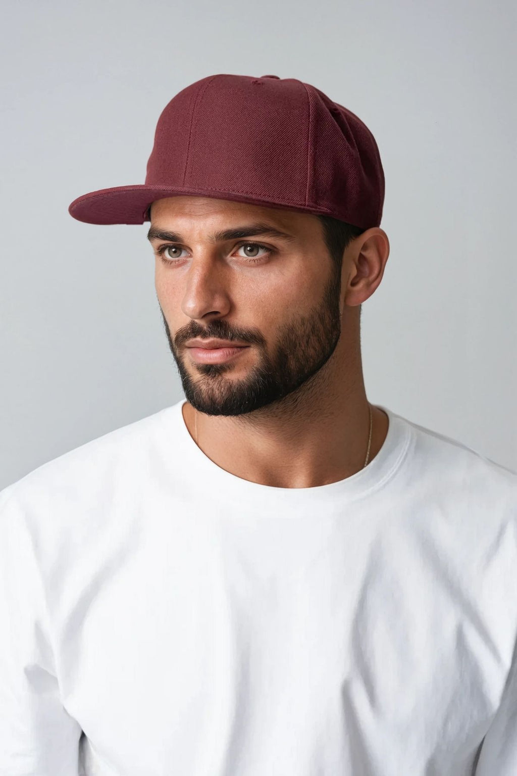 Classic Snapback - Maroon/Maroon