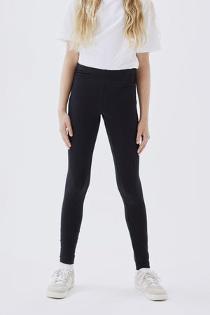 Basic leggings i bomuld - Sort