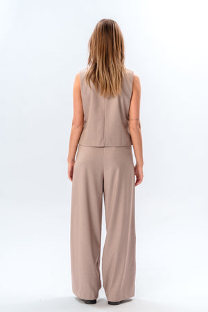 Nadia Vest og Pants (Beige)