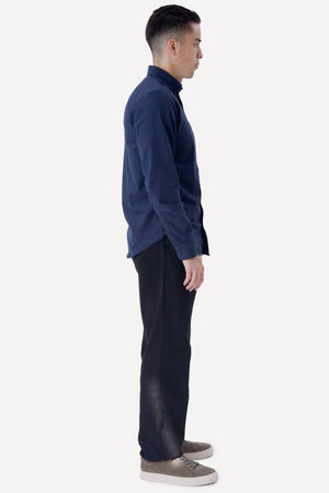 Flannel Skjorte - Navy