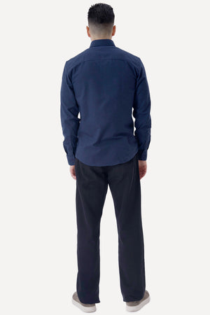 Flannel Skjorte - Navy