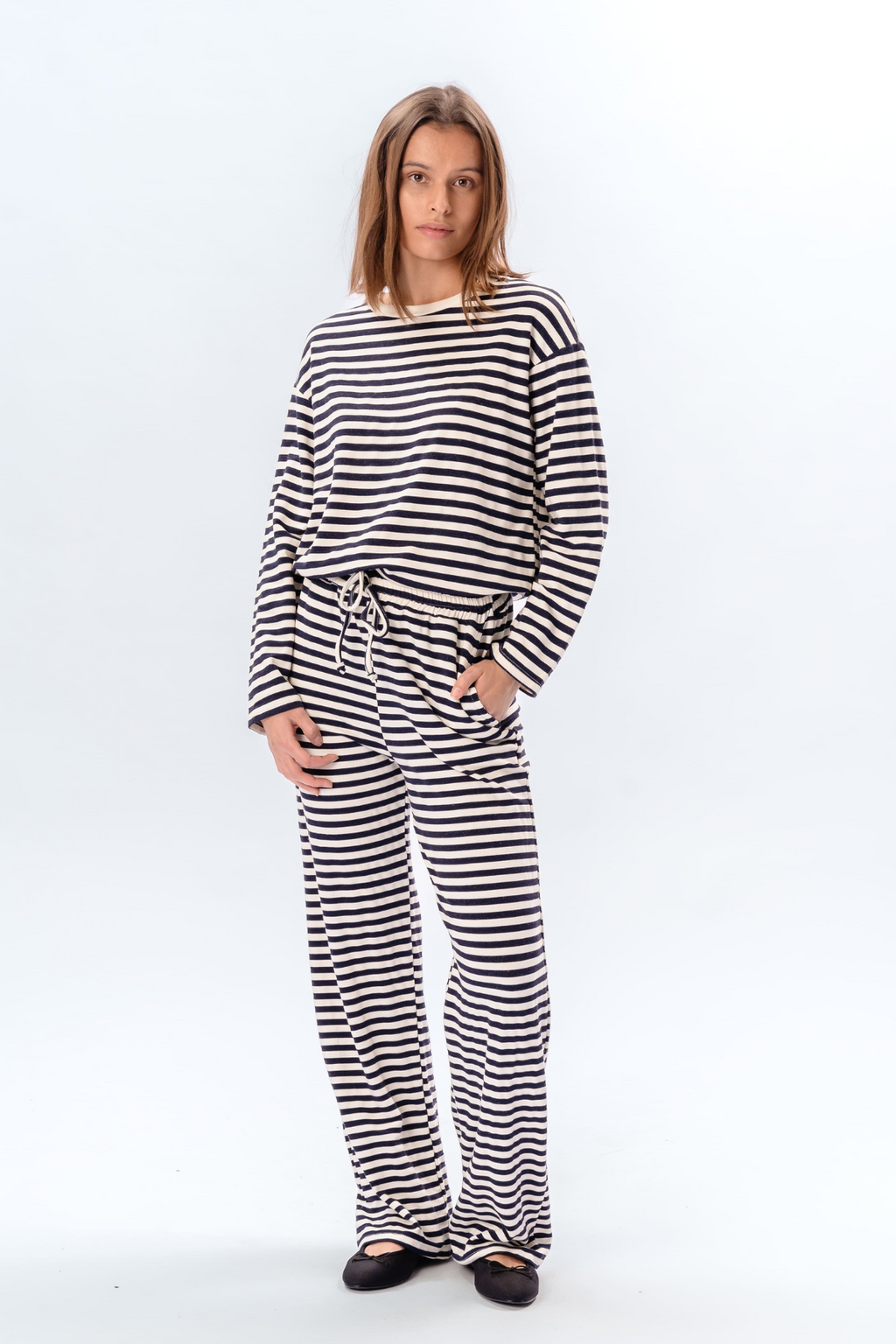 Stribede Bukser - Blå