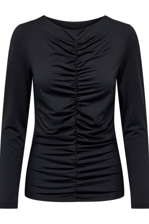 Sofie Langærmet Bluse - Sort