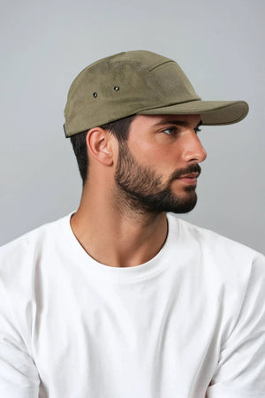 5 Panel Cap - Olive