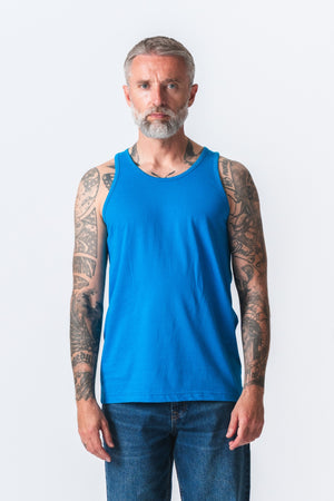 Basic Tanktop - Petroleums blå