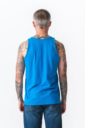 Basic Tanktop - Petroleums blå