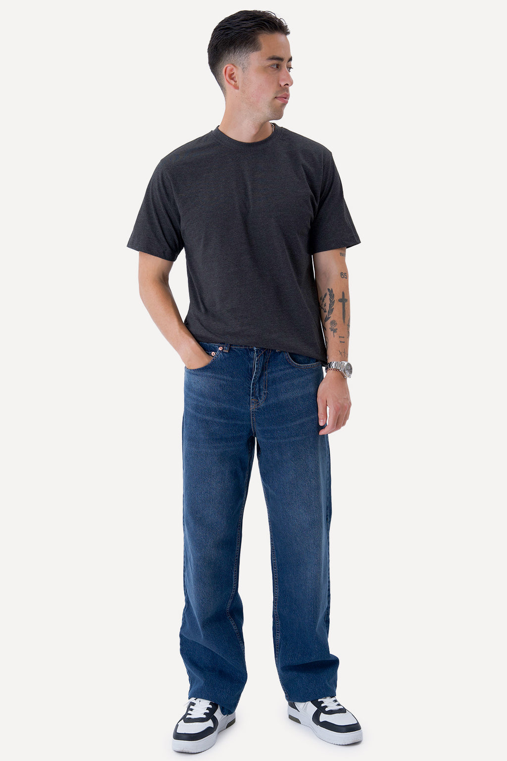 Oversized T-shirt - Mørkegrå