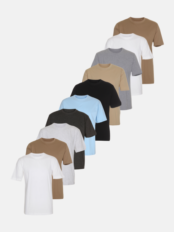 9 t-shirts for kun 399 kr - Dame