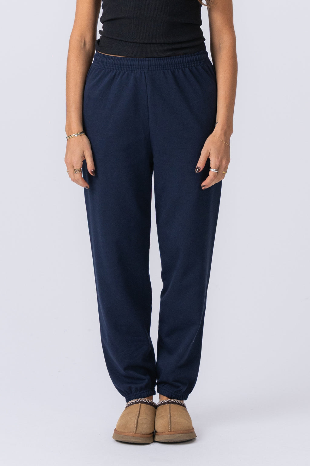 Basic Sweatpants - Blue Navy (dame)
