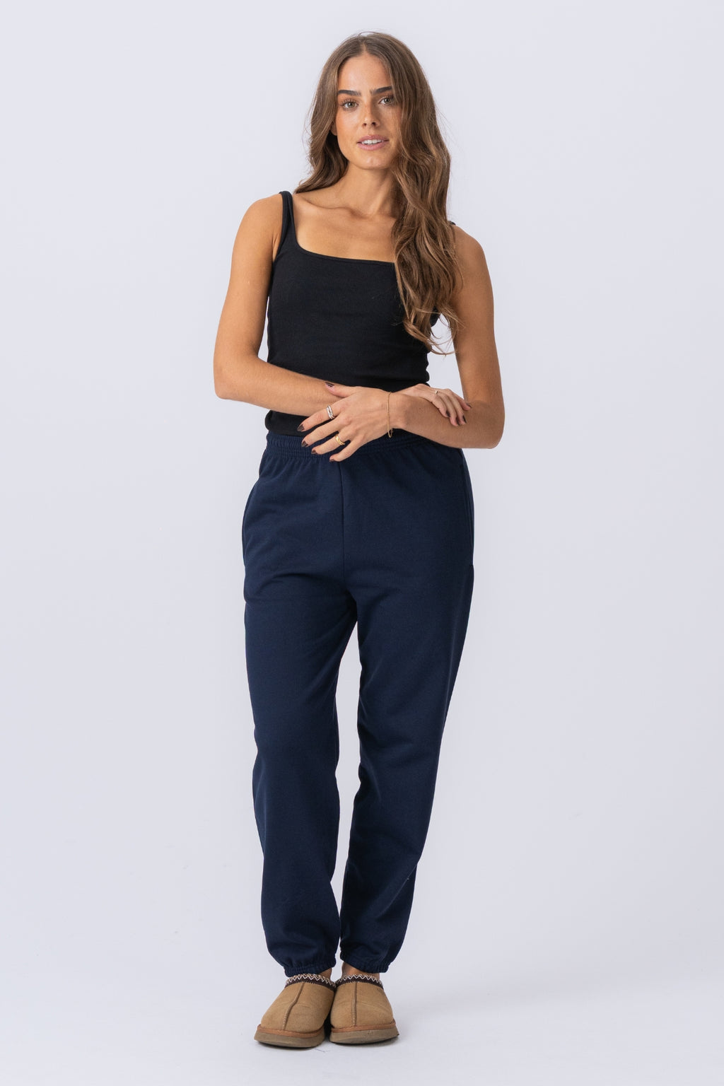 Basic Sweatpants - Blue Navy (dame)