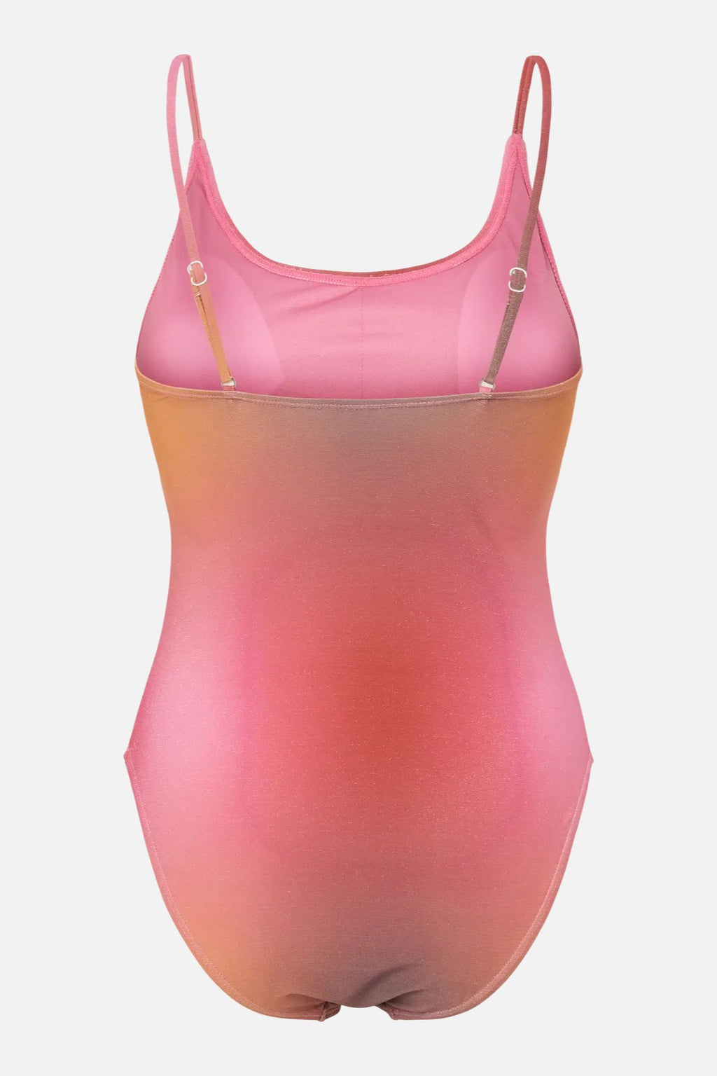 Laomi Lurex Badedragt - Red Ochre-Gradient