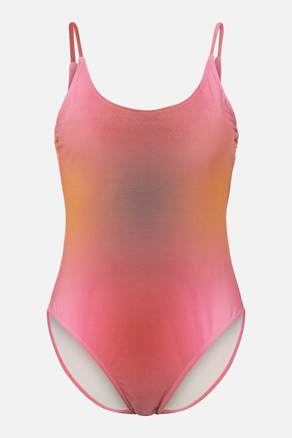 Laomi Lurex Badedragt - Red Ochre-Gradient