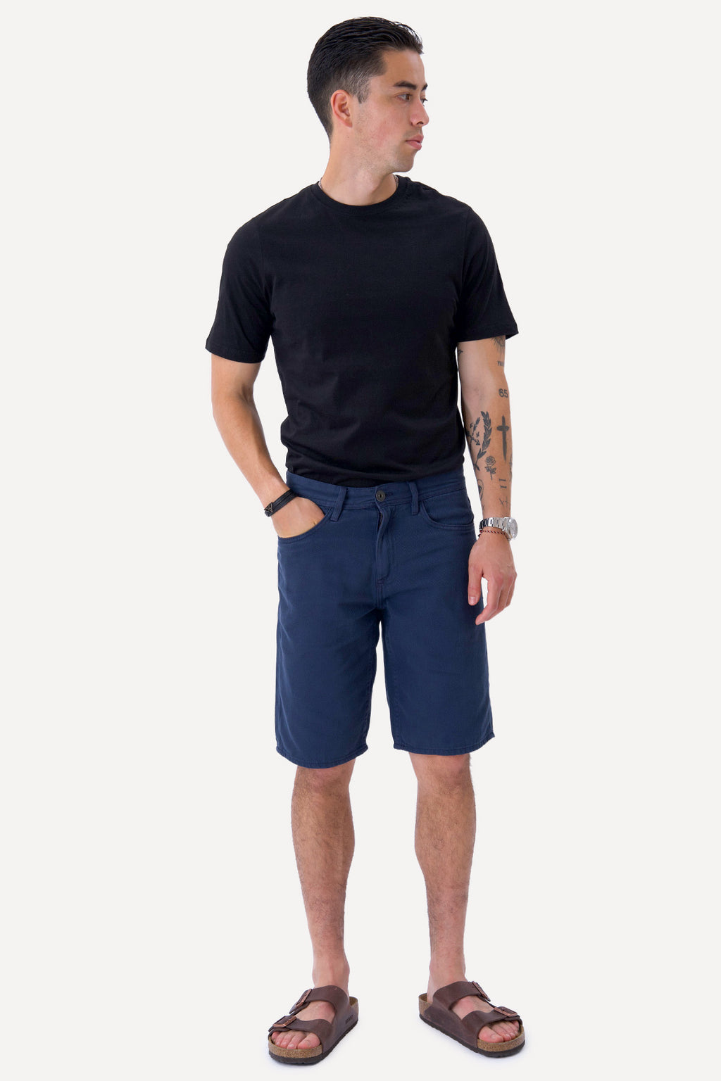 Philip Denim Shorts - Navy