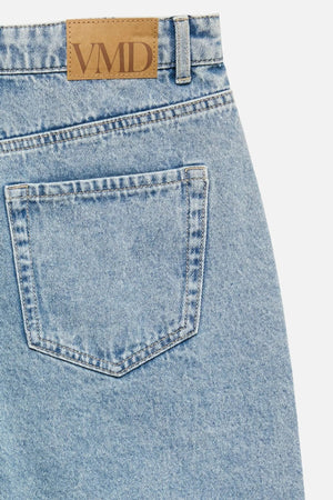 Kath Lange Denim Shorts - Light Blue Denim