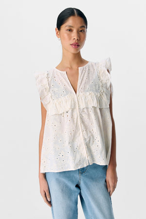 Cillie Frill Top - Sky Danser