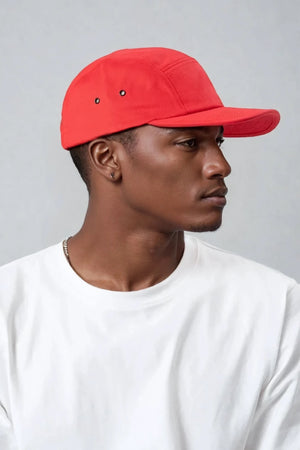 5 Panel Cap - Red