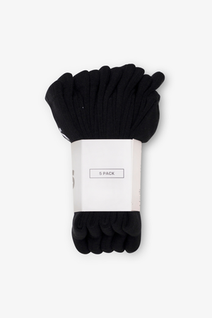 Tennisstrømper 5-Pak - Sorte