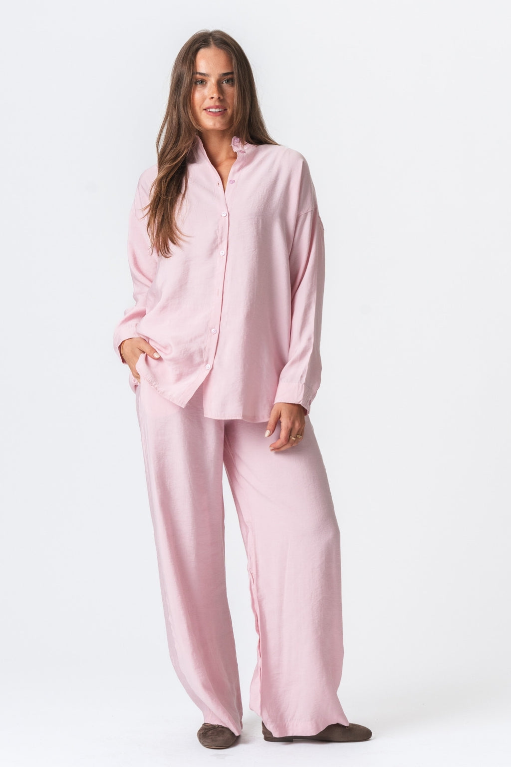 Mia Bukser + Mia Skjorte (Rose)