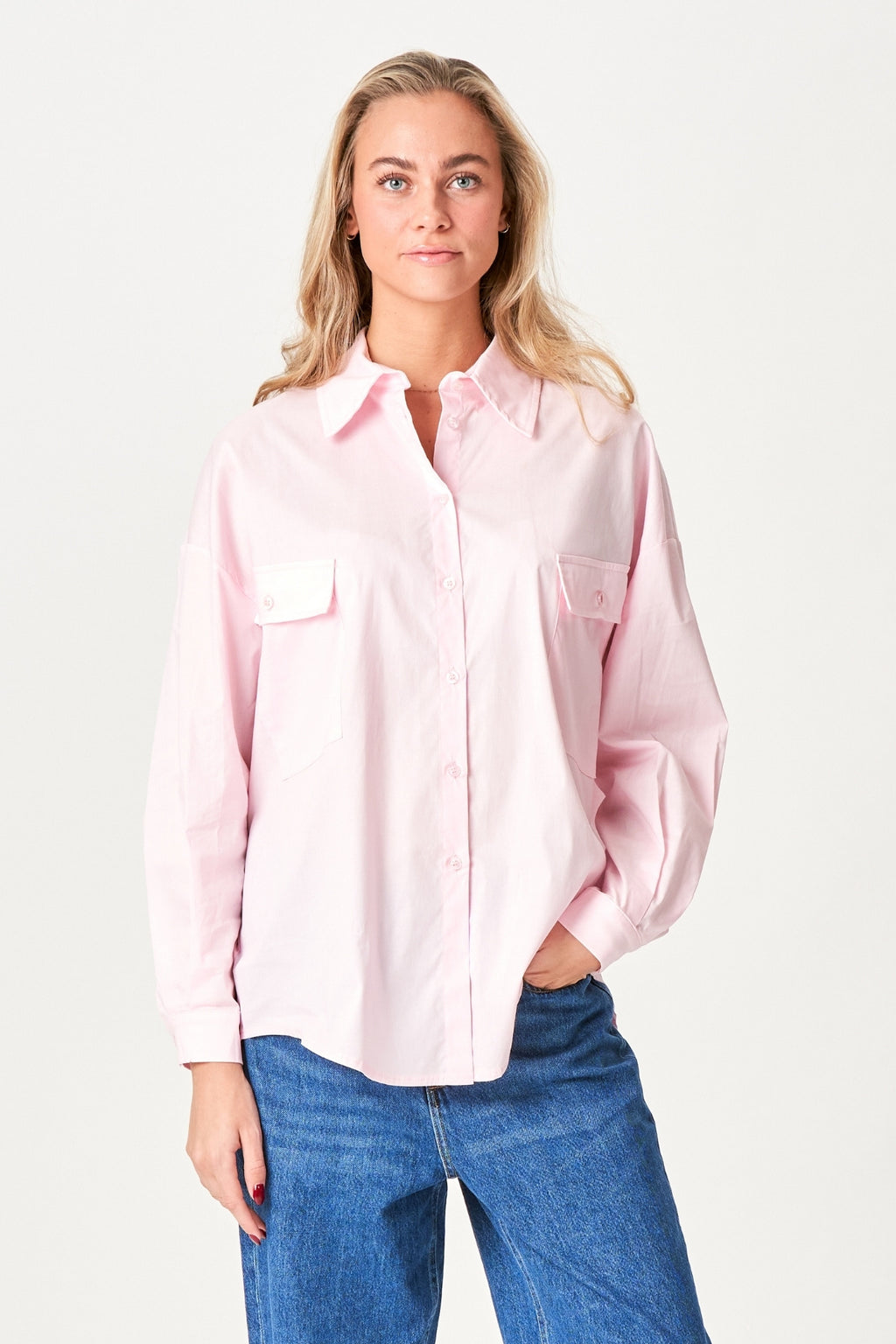 Clara Oversized Skjorte - Rose