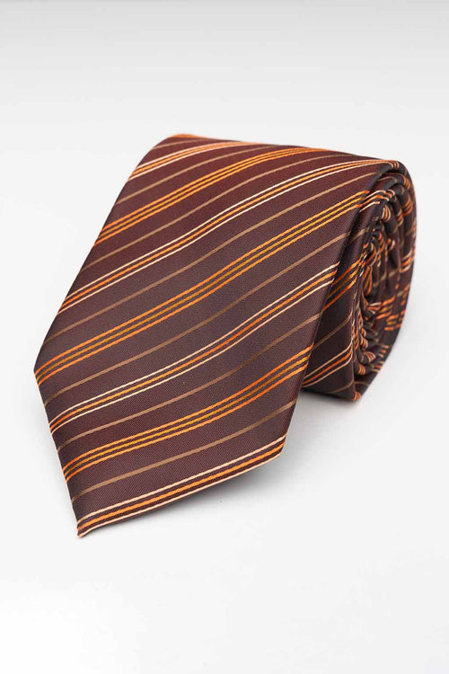 Slips - Bordeaux - Orange/Sand Stribet