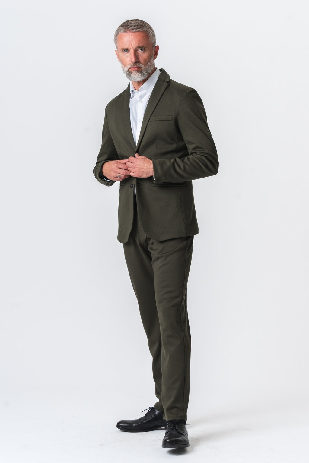 Det Originale Performance Jakkesæt Regular Fit (Mørkegrøn)