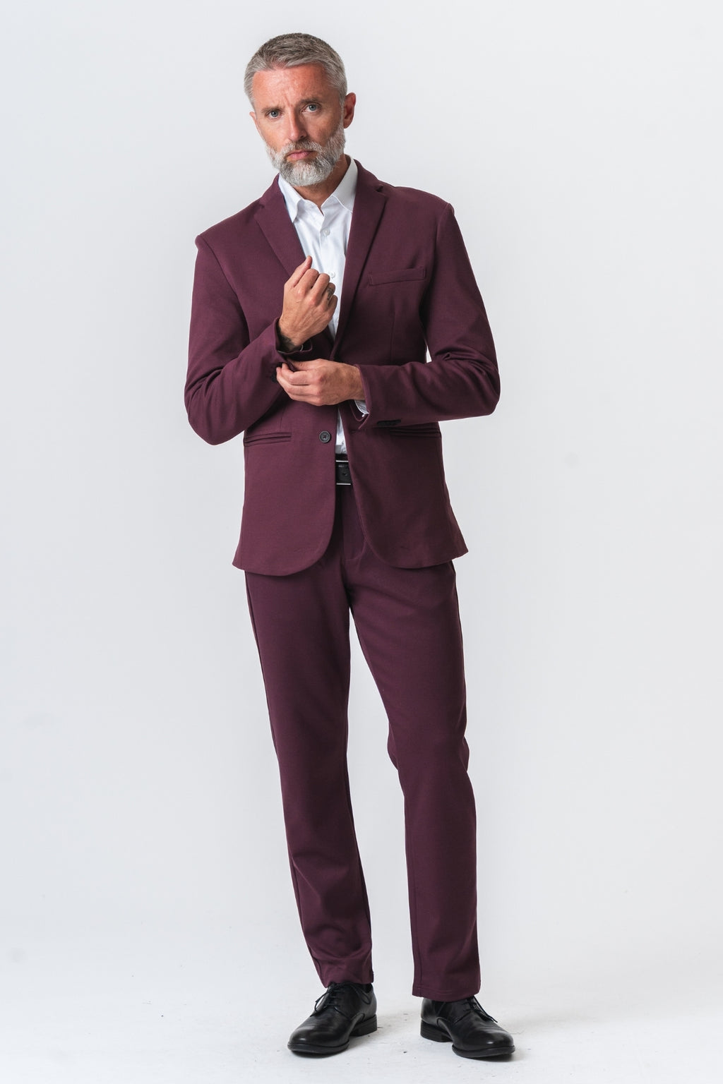 Det Originale Performance Jakkesæt Regular fit - (Burgundy)