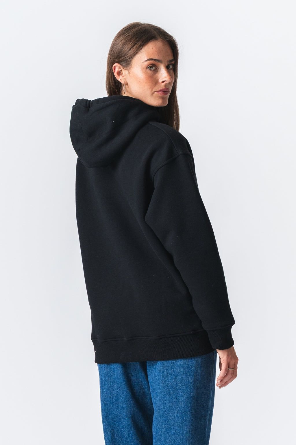 Stella Oversized Hoodie - Sort