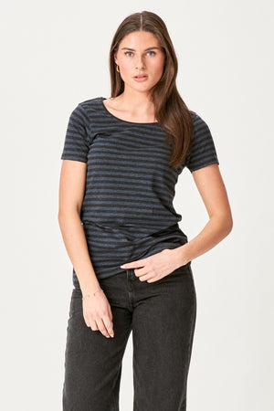 Nørregade T-shirt - Sort-Blå