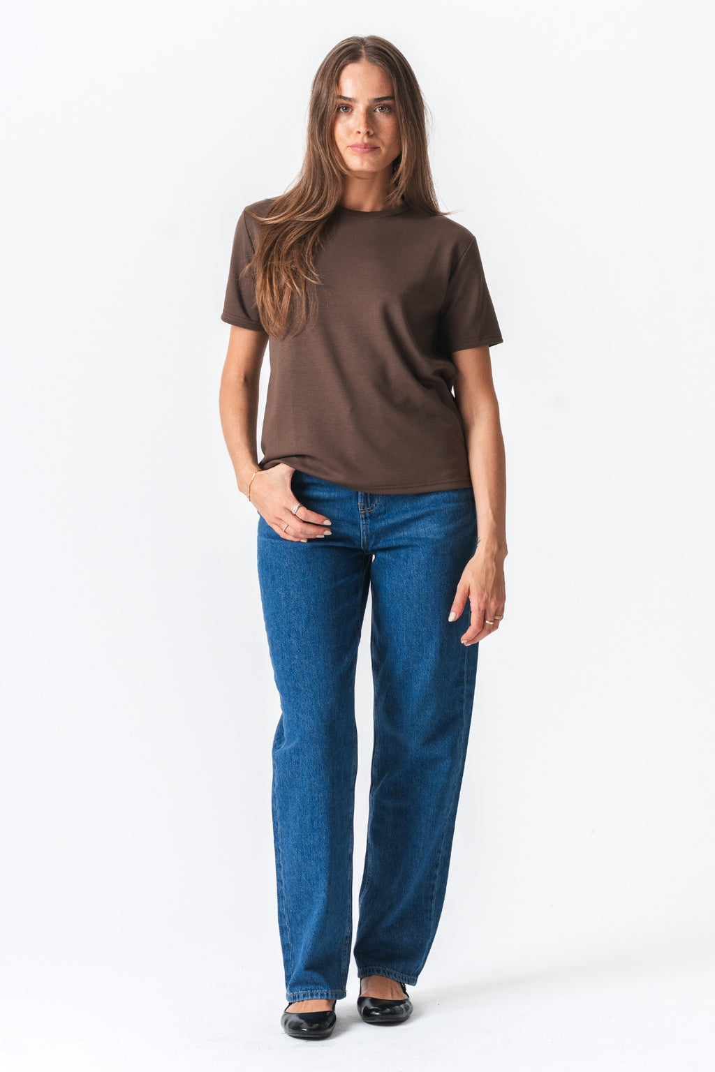 Leah Loose T-shirt - Brun