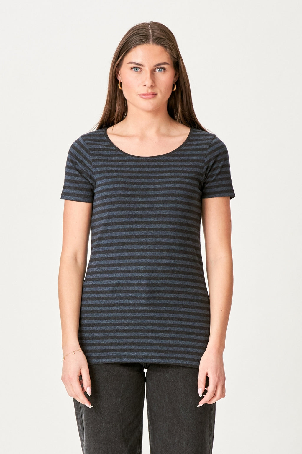 Nørregade T-shirt - Sort-Blå