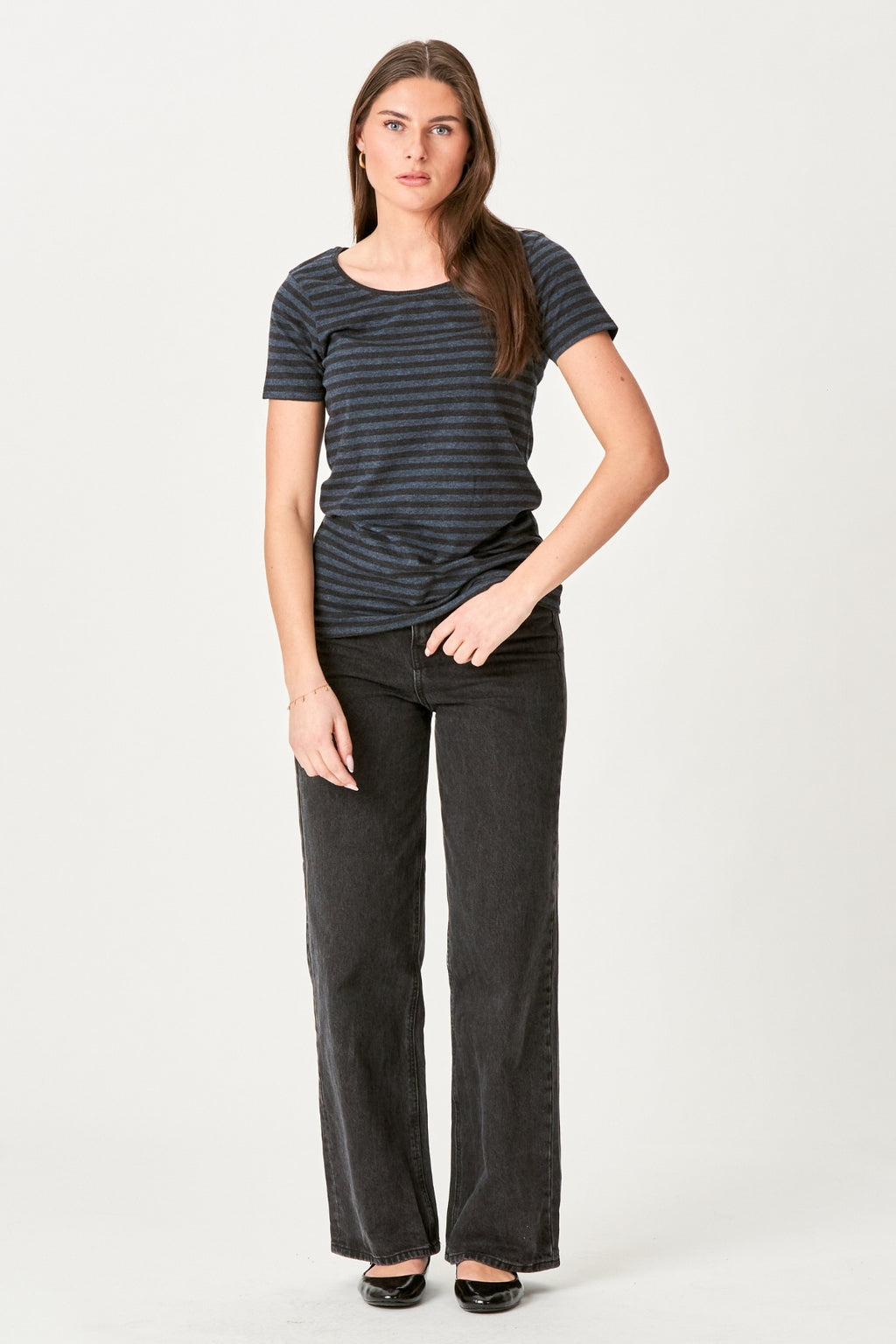 Nørregade T-shirt - Sort-Blå