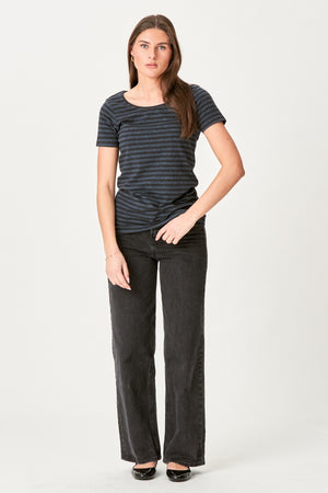 Nørregade T-shirt - Sort-Blå