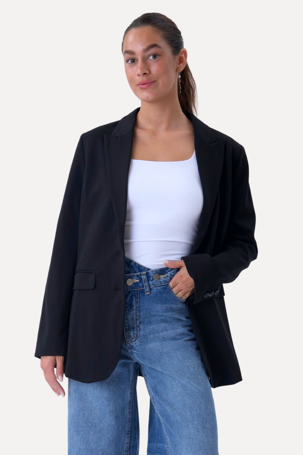 Klassisk fit Blazer - Navy