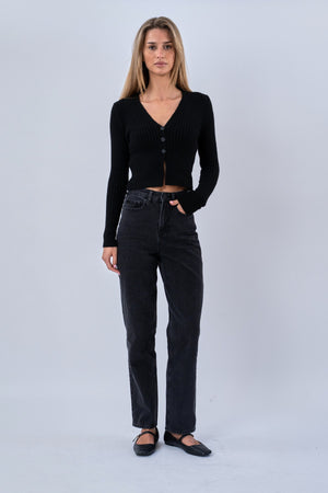 Nova Blouse Knit - Sort