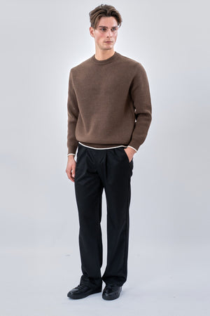 Crewneck Sweater - Brun