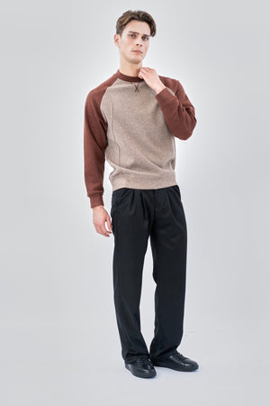 Raglan Sleeve Sweater - Brun
